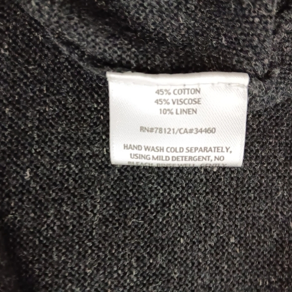 EILEEN FISHER  Knit Long Sleeve v neck aline midi Dress. Ladies size s - Picture 6 of 8